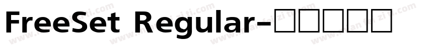 FreeSet Regular字体转换
